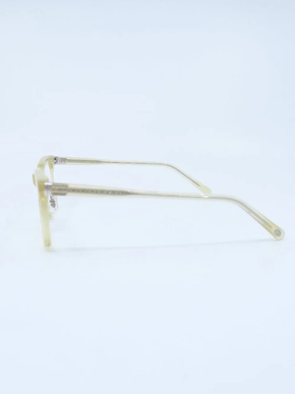 Eyevan FRANZ STW 49mm  Transparent Yellow New Men's Square Eyeglasses Frames.